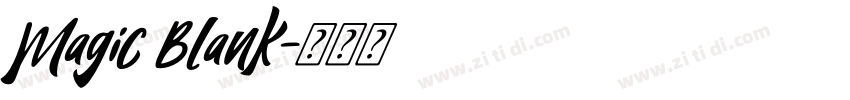 Magic Blank字体转换